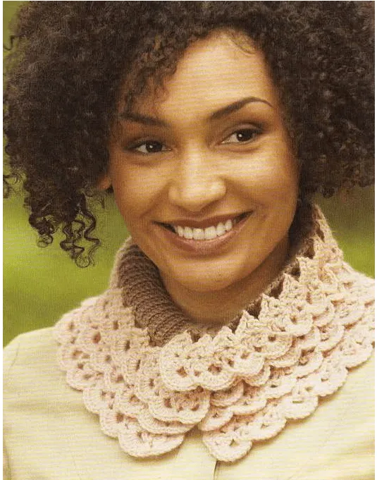 Patron Crochet Cuello de Ondas - Patrones Crochet Patron Crochet Cuello de Ondas - Patrones Crochet