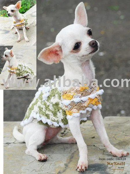 Vestidos a crochet para perritas - Imagui