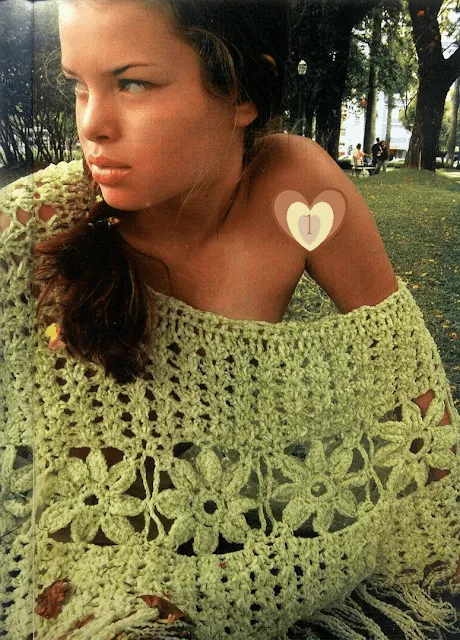 Patrones de ponchos calados - Imagui