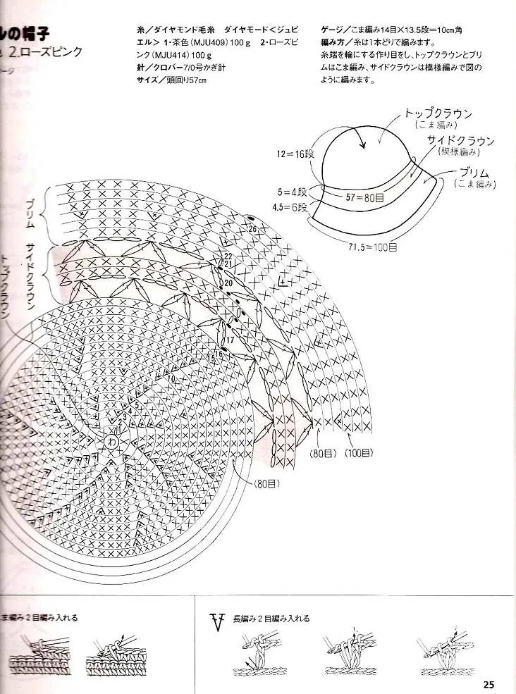 Patrones de crochet para sombreros de verano | diarioartesanal Patrones de crochet para sombreros de verano | diarioartesanal