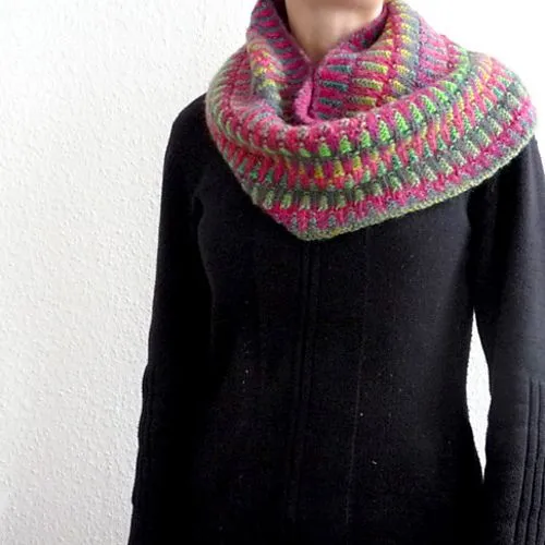 TEJIENDO A DOS AGUJAS: Un cuello llamado Inspira Cowl TEJIENDO A DOS AGUJAS: Un cuello llamado Inspira Cowl