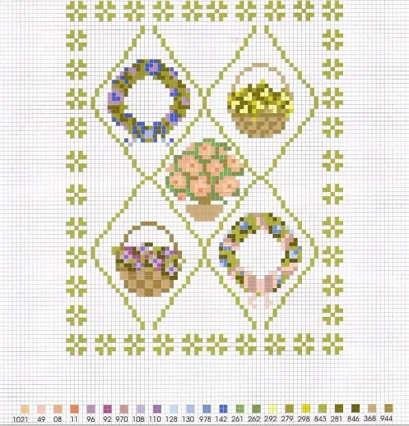 Patrones y esquemas gratis: Motivo floral para bordar