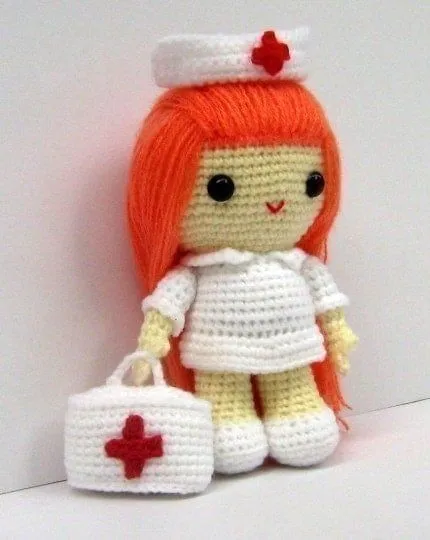 Patrones fieltro medico enfermera - Imagui
