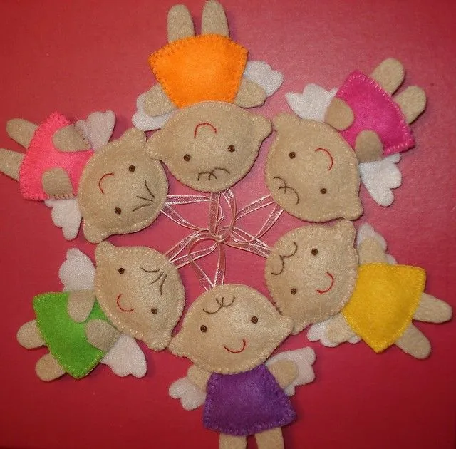 Patrones fieltro para recuerdo de bautizo - Imagui