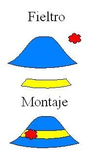  ... Patrones de fieltro. Sombrero de fieltro. Broche de un sombrero de