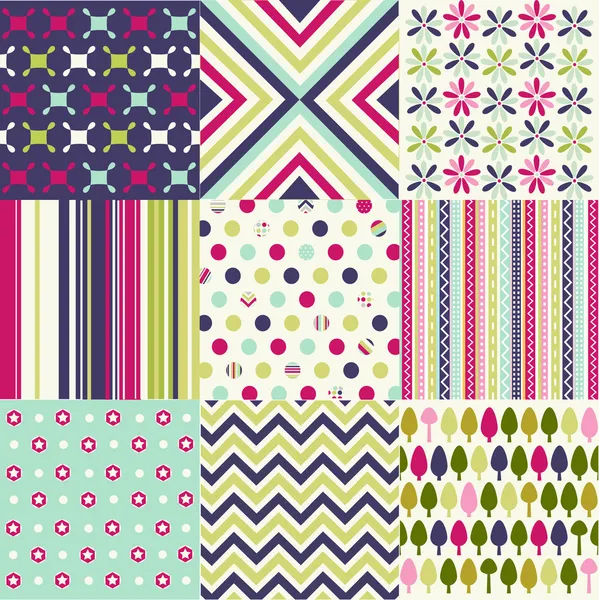 Patrones sin fisuras con la textura de la tela — Vector stock ... Patrones sin fisuras con la textura de la tela — Vector stock ...