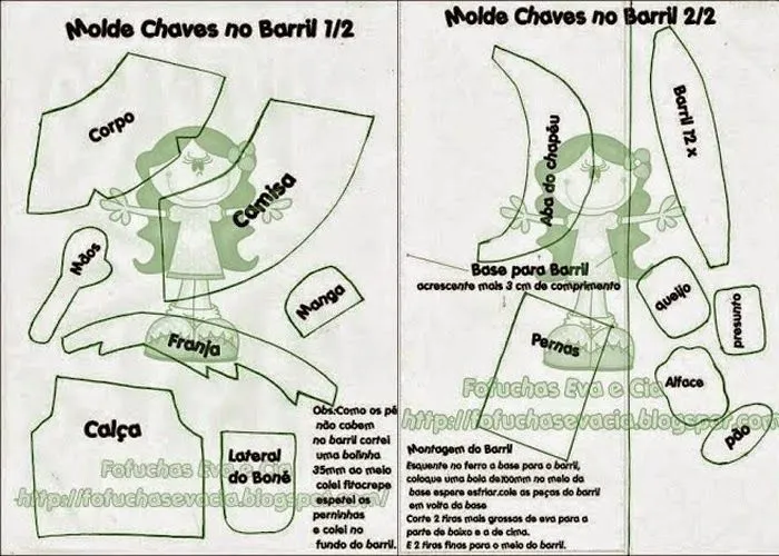 Patrones fofuchas Chavo del 8 | Patrones Fofuchas