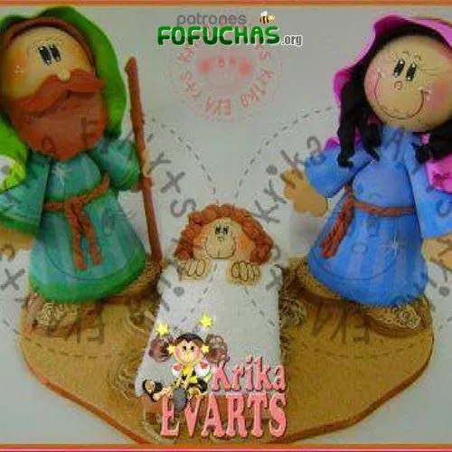 Patrones fofuchas pesebre en foami | Patrones Fofuchas Patrones fofuchas pesebre en foami | Patrones Fofuchas