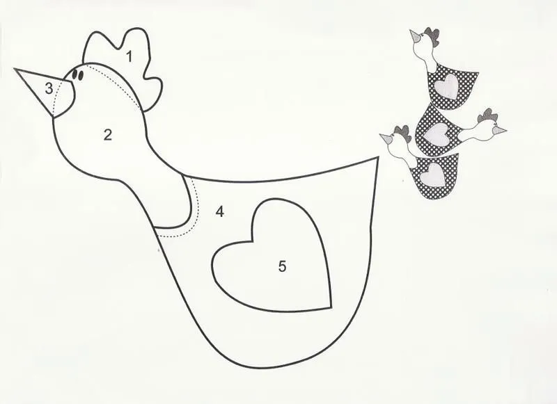 Patrones gallinas - Imagui