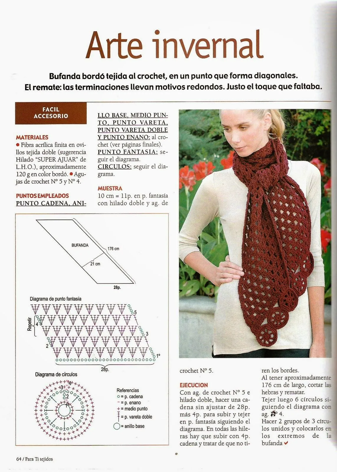 Patrones ganchillo bufandas - Imagui