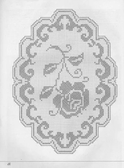 Patrones de ganchillo para imprimir con una rosa de fondo | Craft ...