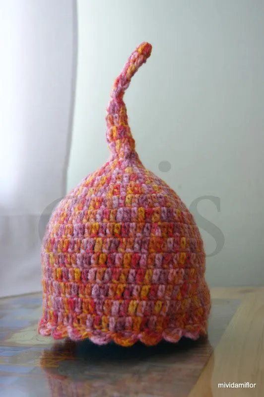 mi vida mi Flor: Gorro duende a crochet