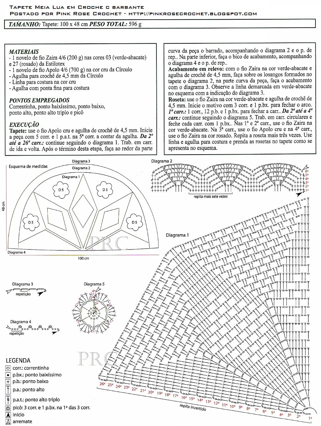 Patrones Gratis Carpetas Crochet