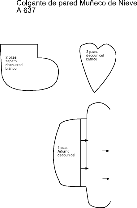 Patrones de monos de nieve navideños - Imagui