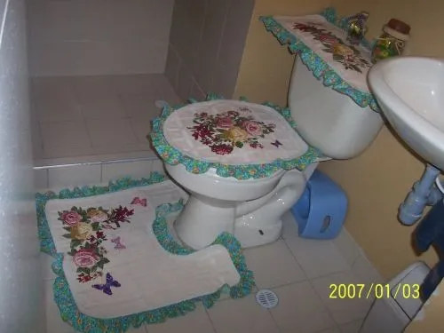 Patrones para hacer juegos de baños - Imagui