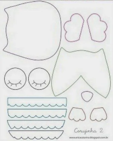 Patrones de lechuzas de tela para imprimir ~ Portal de Manualidades Patrones de lechuzas de tela para imprimir ~ Portal de Manualidades