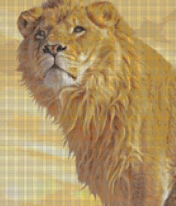 Patrones de Punto de Cruz: Leones