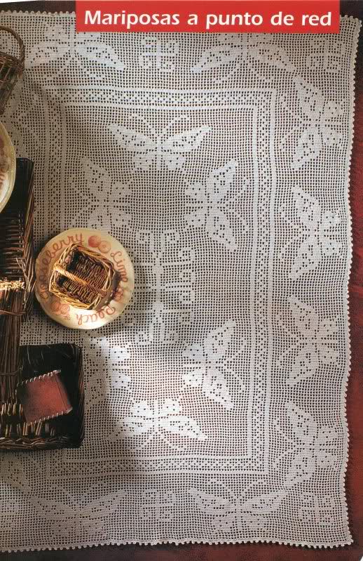 Varios patrones para realizar UN MANTEL a crochet Varios patrones para realizar UN MANTEL a crochet