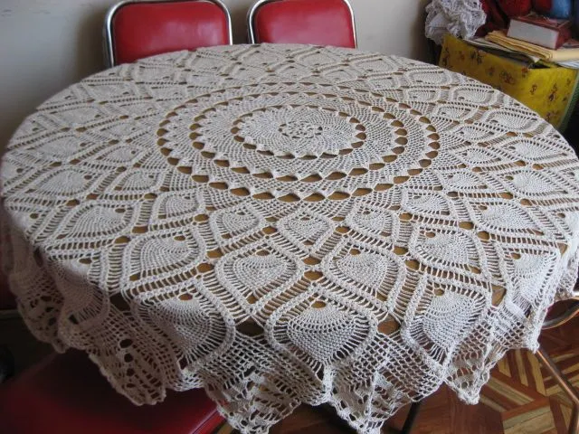 Patrones manteles redondos al crochet - Imagui Patrones manteles redondos al crochet - Imagui
