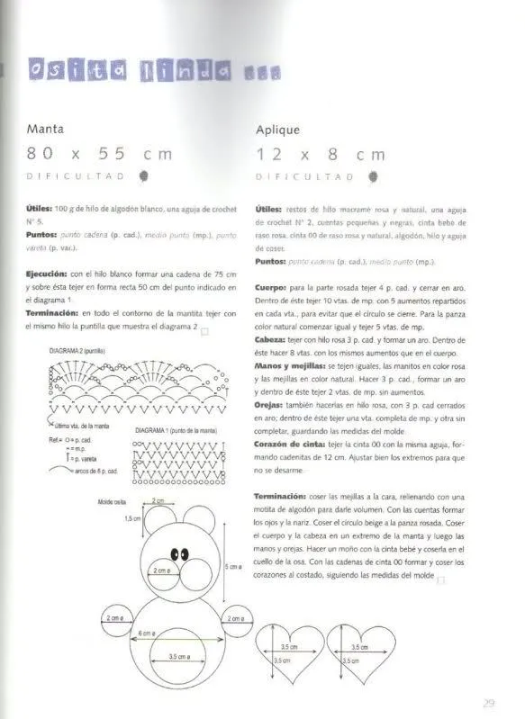 Patrones de Mantitas para bebés (Tejidas a crochet para Marijou ... Patrones de Mantitas para bebés (Tejidas a crochet para Marijou ...