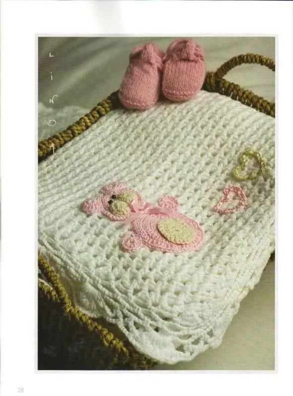 Patrones de Mantitas para bebés (Tejidas a crochet para Marijou ... Patrones de Mantitas para bebés (Tejidas a crochet para Marijou ...