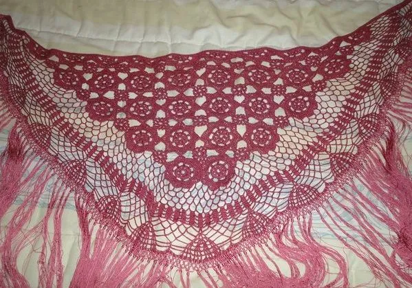 Mantones de crochet de flamenca patrones - Imagui Mantones de crochet de flamenca patrones - Imagui