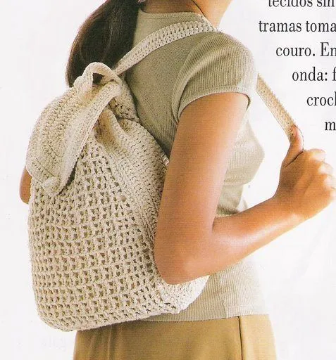 Patrones de mochilas tejidas a crochet - Imagui Patrones de mochilas tejidas a crochet - Imagui