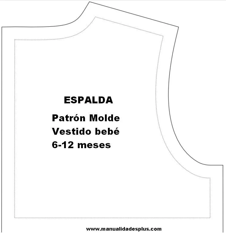 Patrones Moldes ropa bebes: Vestido para beba Patrones Moldes ropa bebes: Vestido para beba