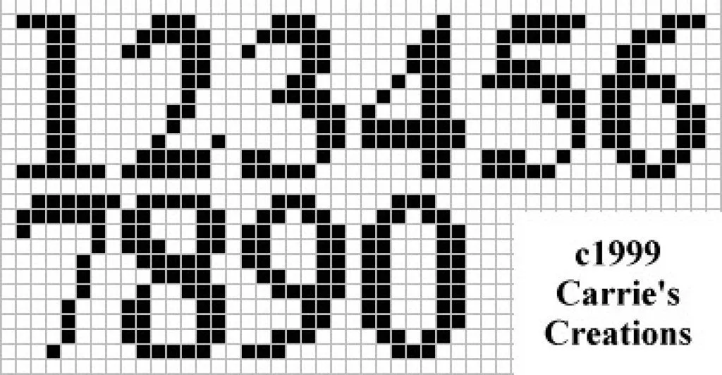 patrones de numeros | Aprender manualidades es facilisimo. patrones de numeros | Aprender manualidades es facilisimo.