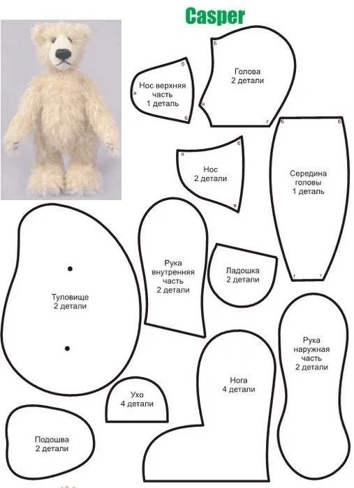 Patrones de osos de peluche