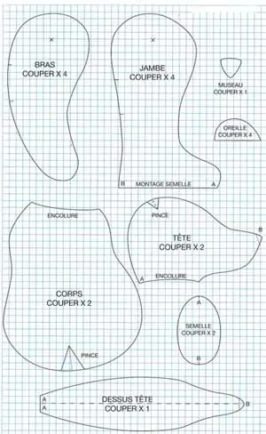 Patrones para osos de peluche - Imagui