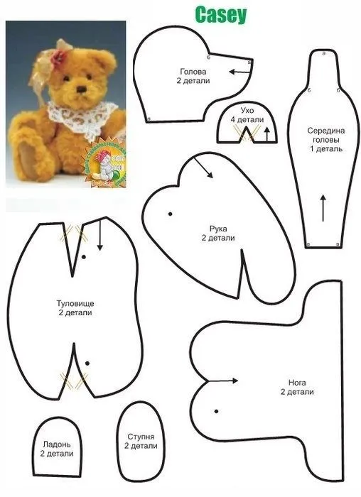 Patrones de osos de peluche | Teddy bear sewing pattern, Memory bears pattern, Bear patterns free Patrones de osos de peluche | Teddy bear sewing pattern, Memory bears pattern, Bear patterns free