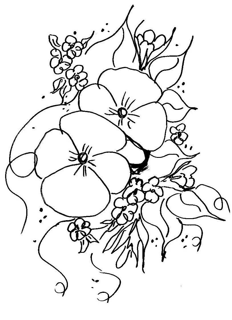 Moldes de flores para pintar en tela gratis - Imagui