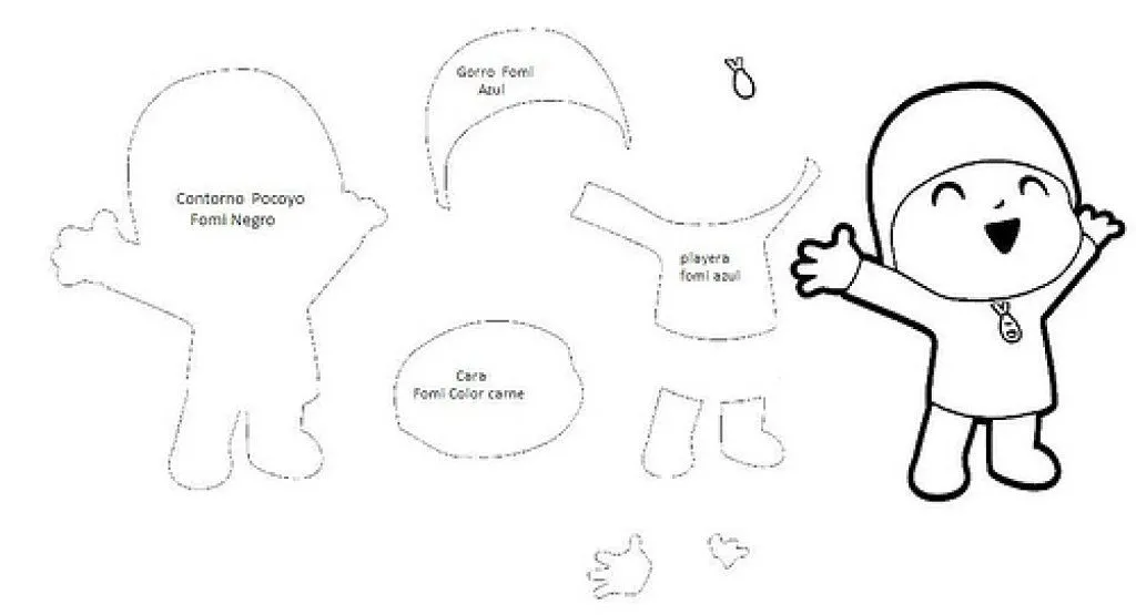 patrones pocoyo | Aprender manualidades es facilisimo. patrones pocoyo | Aprender manualidades es facilisimo.