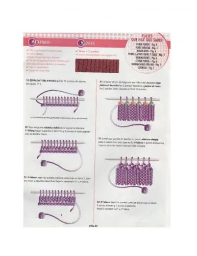 Documento PONCHO Y PULLOVER EN DOS AGUJAS - grupos. Documento PONCHO Y PULLOVER EN DOS AGUJAS - grupos.