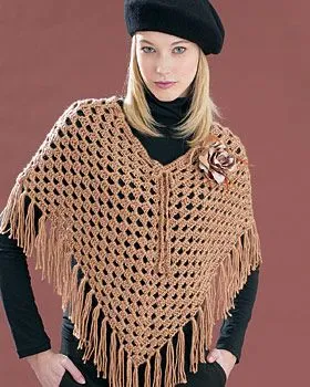 Tejer poncho dos agujas - Imagui