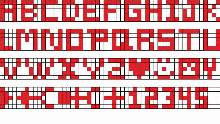 Patrones de pulseras con nombres - Imagui