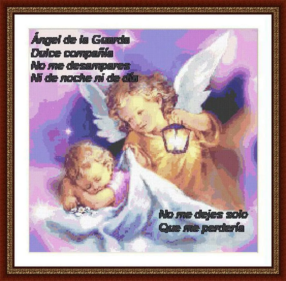Patrones de punto de cruz de Ángel de la Guarda Patrones de punto de cruz de Ángel de la Guarda