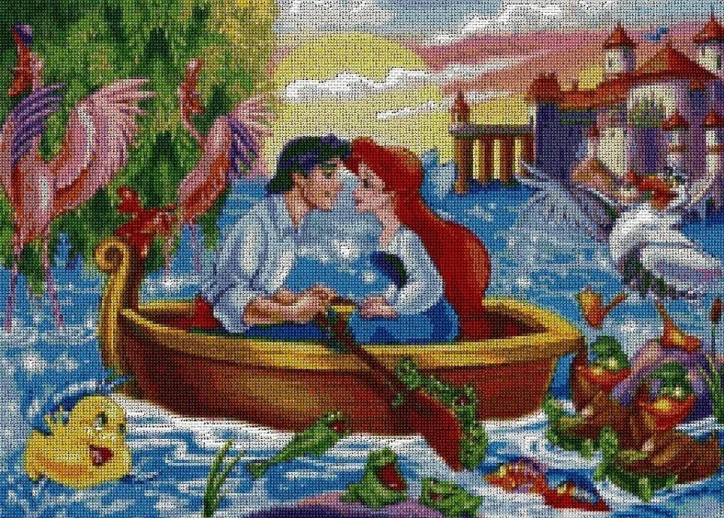 patrones de punto de cruz de disney | Aprender manualidades es ...