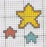 Patrones Punto de Cruz: estrellas