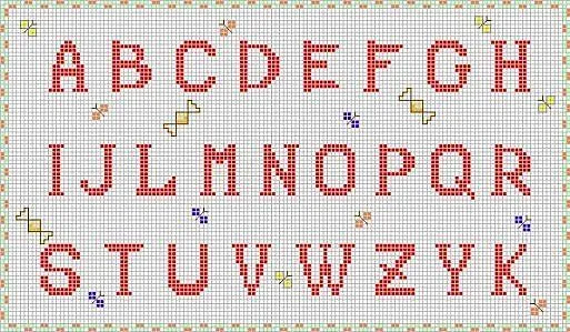 patrones de punto de cruz letras grandes - Buscar con Google ... patrones de punto de cruz letras grandes - Buscar con Google ...