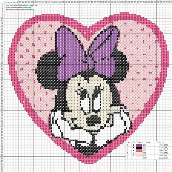 Minnie punto de cruz gratis - Imagui