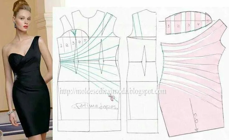patrones vestidos on Pinterest | Dress Patterns, Vestidos and Moda