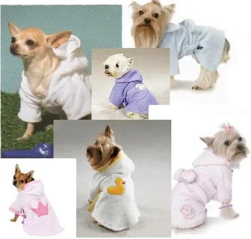 Patrones de ropa para perros: Patrón de bata de baño para perro Patrones de ropa para perros: Patrón de bata de baño para perro