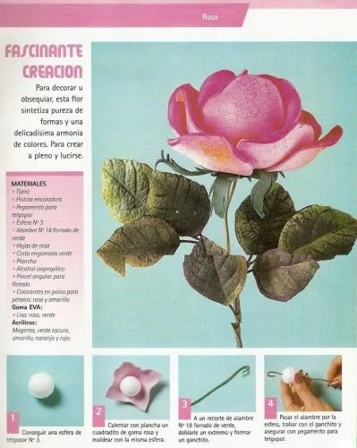 FLORES EN FOAMI PATRones - Imagui