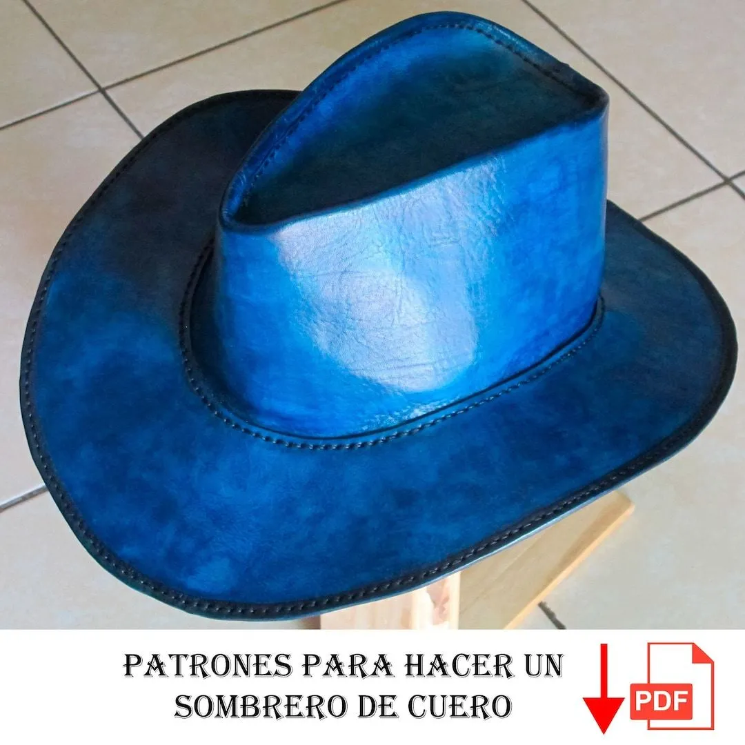 Patrones para realizar un Sombrero de cuero - Etsy México