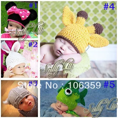 Gorros tejidos en crochet para bebé de animales - Imagui