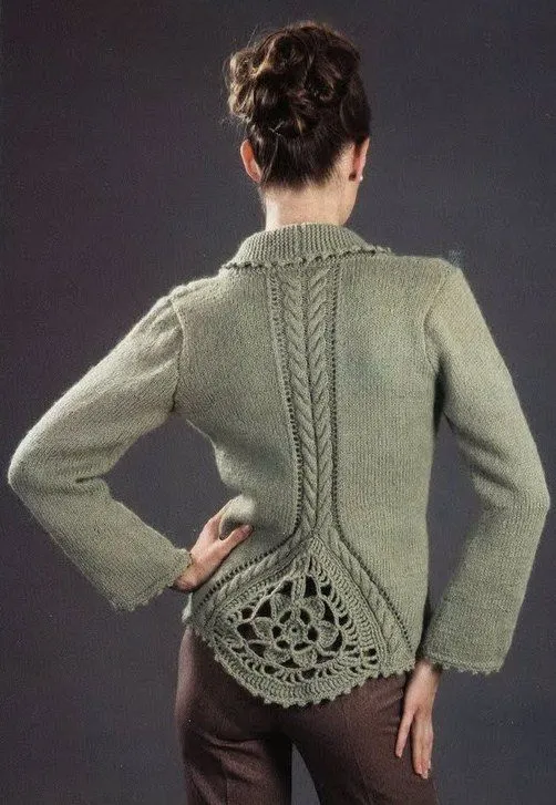 TRICO y CROCHET-madona-mía: Chaqueta en dos agujas