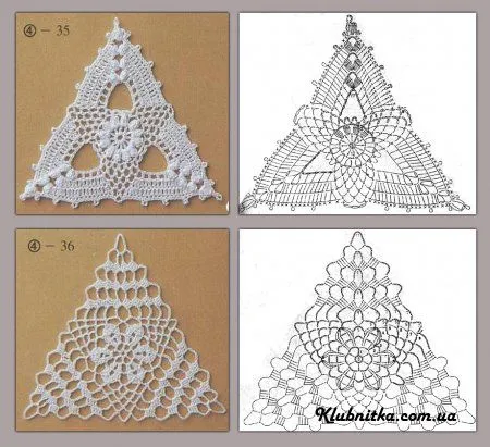 Patrones triangulares "Club de rosca - Tejido de Punto y no SÓLO ... Patrones triangulares "Club de rosca - Tejido de Punto y no SÓLO ...
