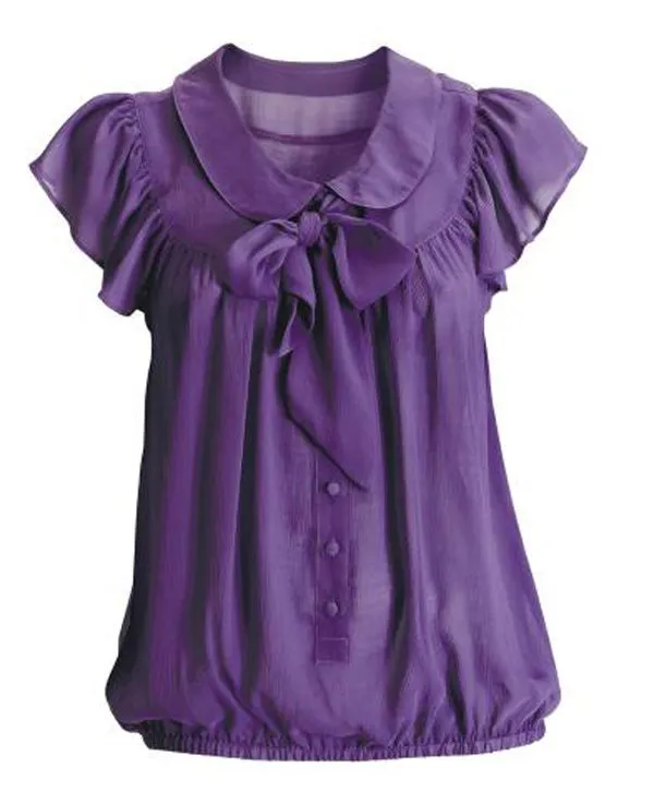 Patrones de verano blusas blusa de la gasa 2015-Tallas grandes de ... Patrones de verano blusas blusa de la gasa 2015-Tallas grandes de ...